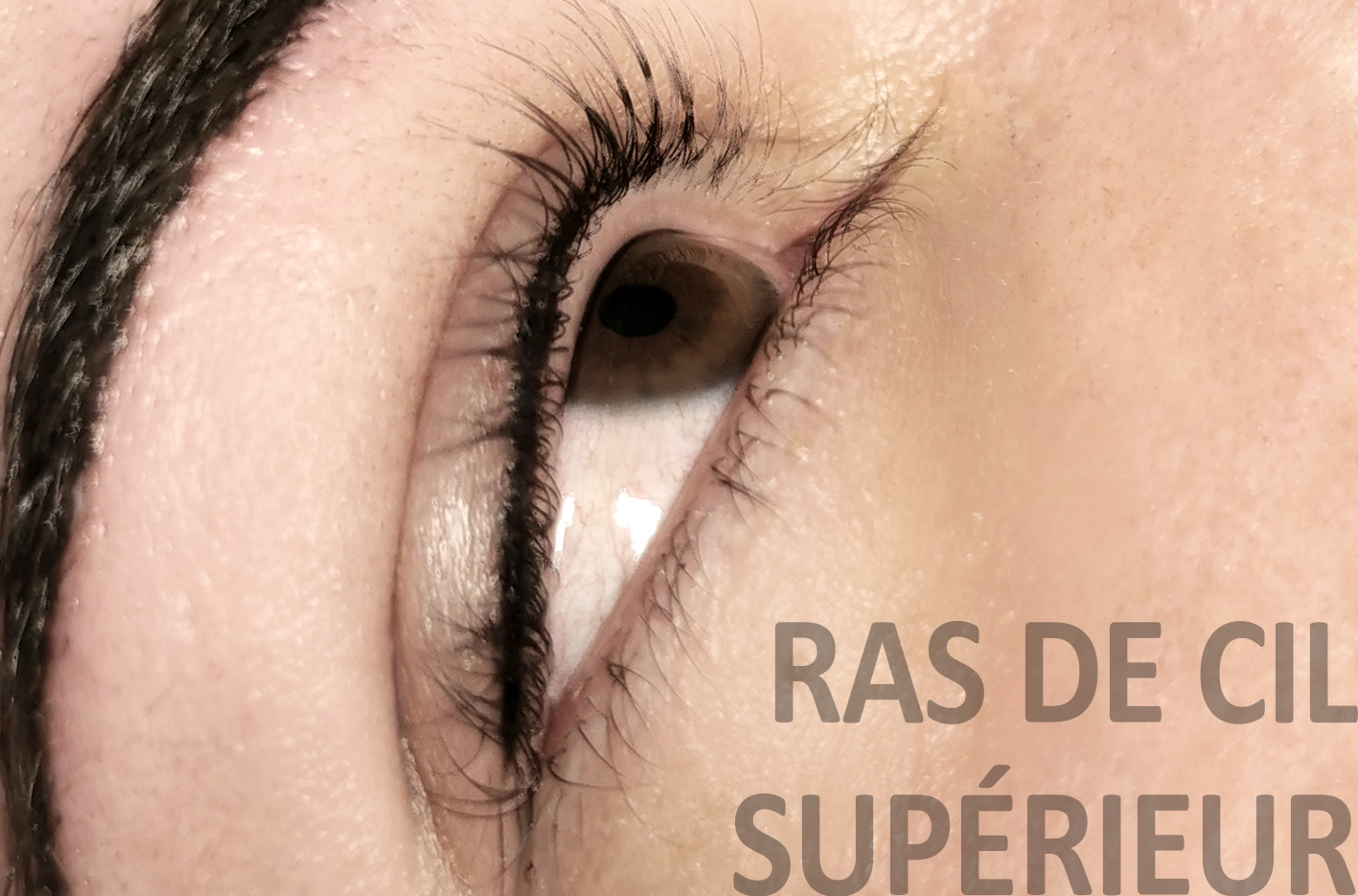 avant après RAS DE CIL SUPERIEUR meggy